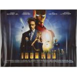 Iron Man (2008) British Quad film poster, Teaser & Main & a Quad for Iron Man 2, Paramount,