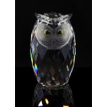 Swarovski silver crystal giant owl , No. 010125, part of the Woodland Friends family. Designed by