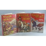 Richmal Crompton: William and the Moon Rocket pub. 1954, with dust wrapper together with William and