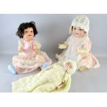 Armand Marseille bisque headed doll, impressed `AM 990 13`, 60cm, German  doll stamped H W number