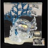 Swarovski crystal Annual edition 2006 Wonders of the Sea Eternity, a turtle and two small fish in