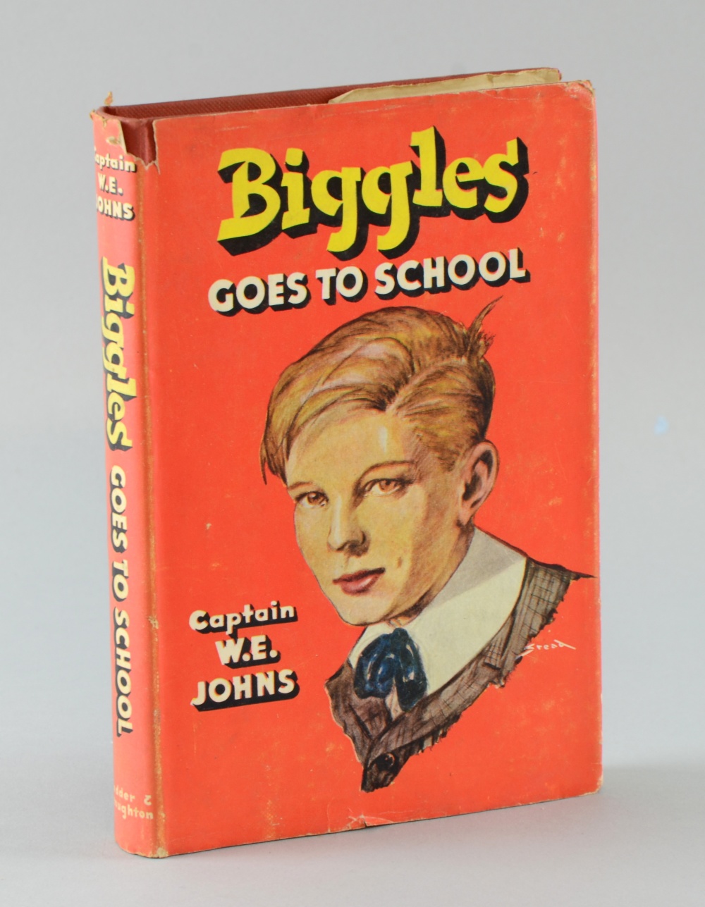 Johns: Biggles Goes to School pub. Hodder & Stoughton, 1951, First Edition, with dust-wrapper