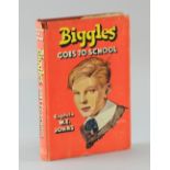Johns: Biggles Goes to School pub. Hodder & Stoughton, 1951, First Edition, with dust-wrapper