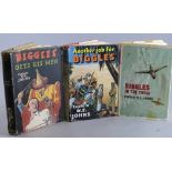 Biggles Gets His Men pub. Hodder and Stoughton, 1950, with dust wrapper and two other Biggles