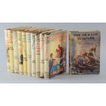 Collection of eleven books from Enid Blyton's Famous Five series, including seven first editions,