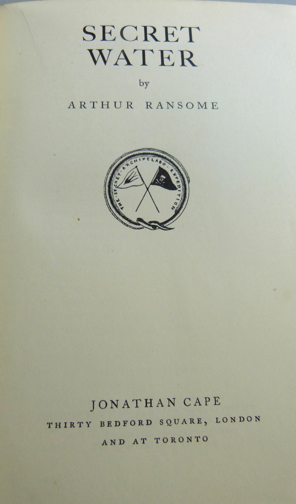 Two Arthur Ransome first editions to include Secret Water pub. 1939 and The Big Six pub. 1940, - Image 3 of 3