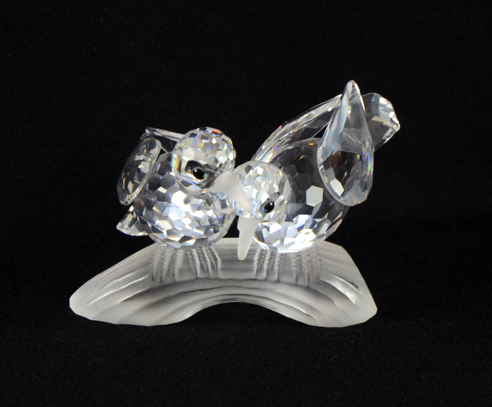 Swarovski Annual edition 1989 turtledoves, amour from the caring and sharing series no. 117895,