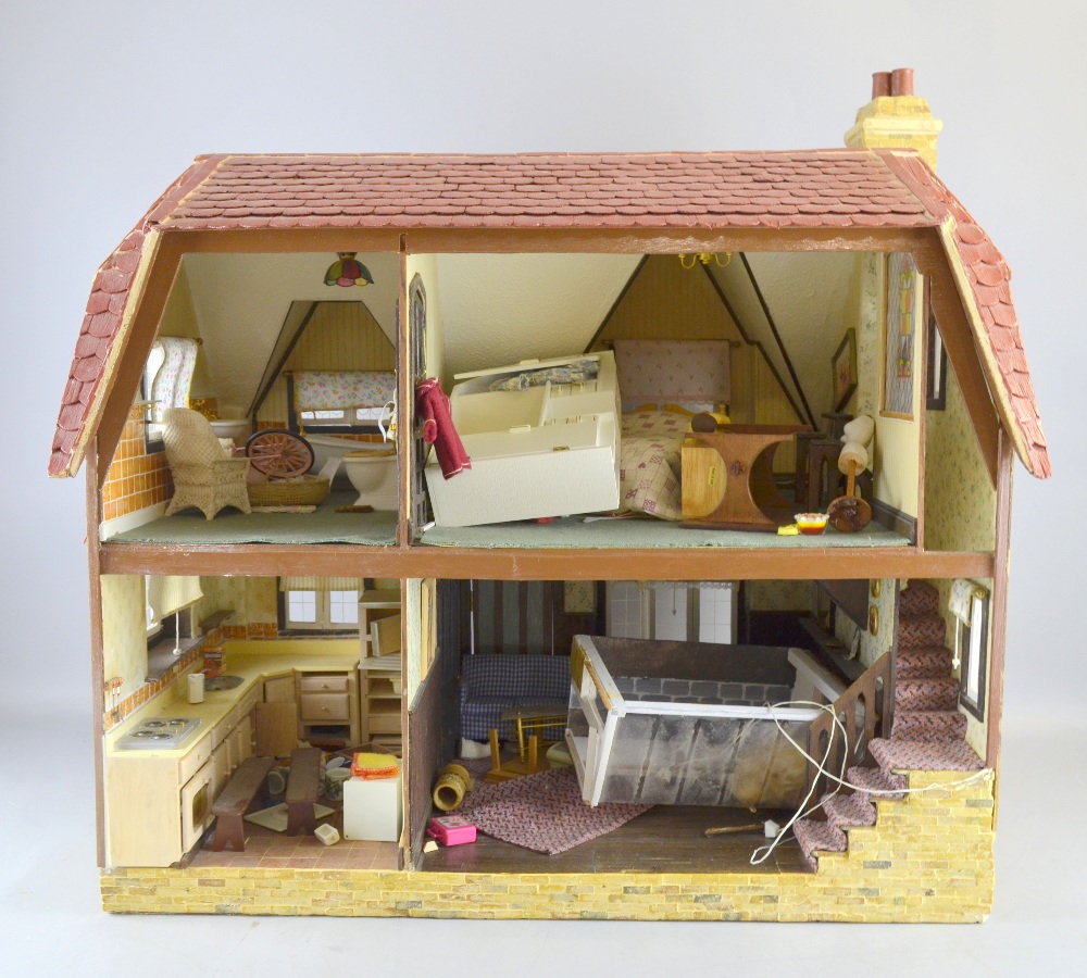 1970's doll's house, Provenance:  From a single owner collection of over 300 dolls including: Armand - Image 2 of 2