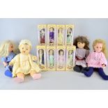 Twelve 20th century dolls, Provenance:  From a single owner collection of over 300 dolls