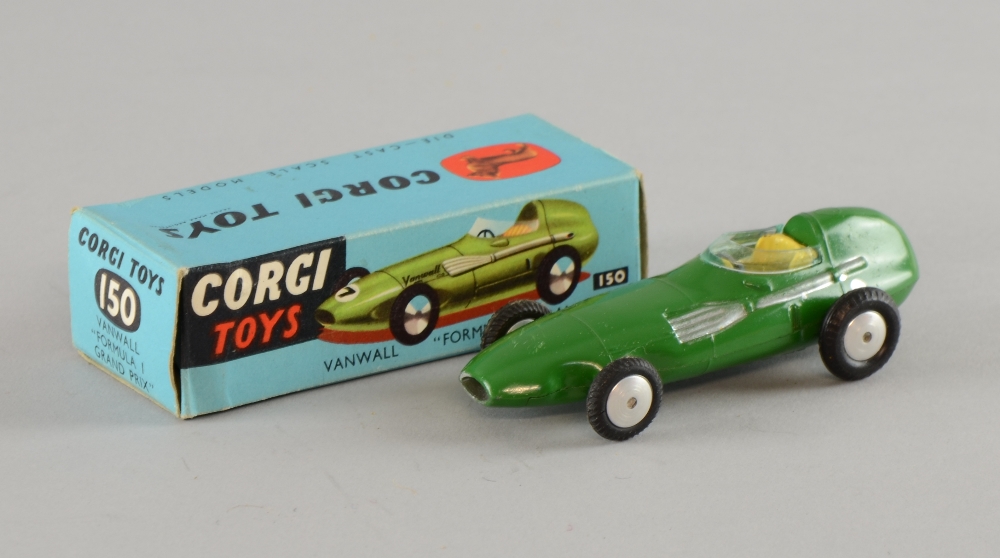 Corgi Toys No. 150 die cast green Vanwall  'Formula 1 Grand Prix ' with original box, Model and