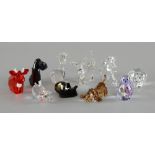 Ten Swarovski crystal Lovlots 'Pioneer' collection animals, boxed,