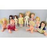 Ten 20th century dolls, Provenance:  From a single owner collection of over 300 dolls including: