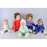 Five 20th century dolls, Provenance:  From a single owner collection of over 300 dolls including: