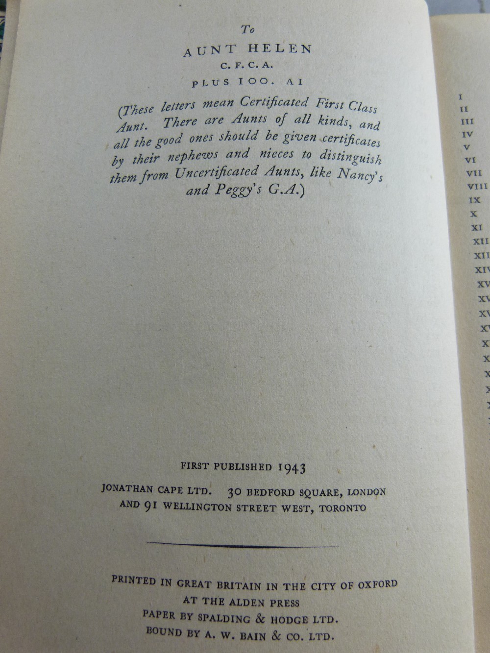 Two Arthur Ransome first editions to include We Didn't Mean to go to Sea pub. November 1937 and - Image 2 of 2