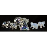 Swarovski Annual Edition 2011 Siku Polar Bear with plaqueno 1053154, boxed and 2 companion polar