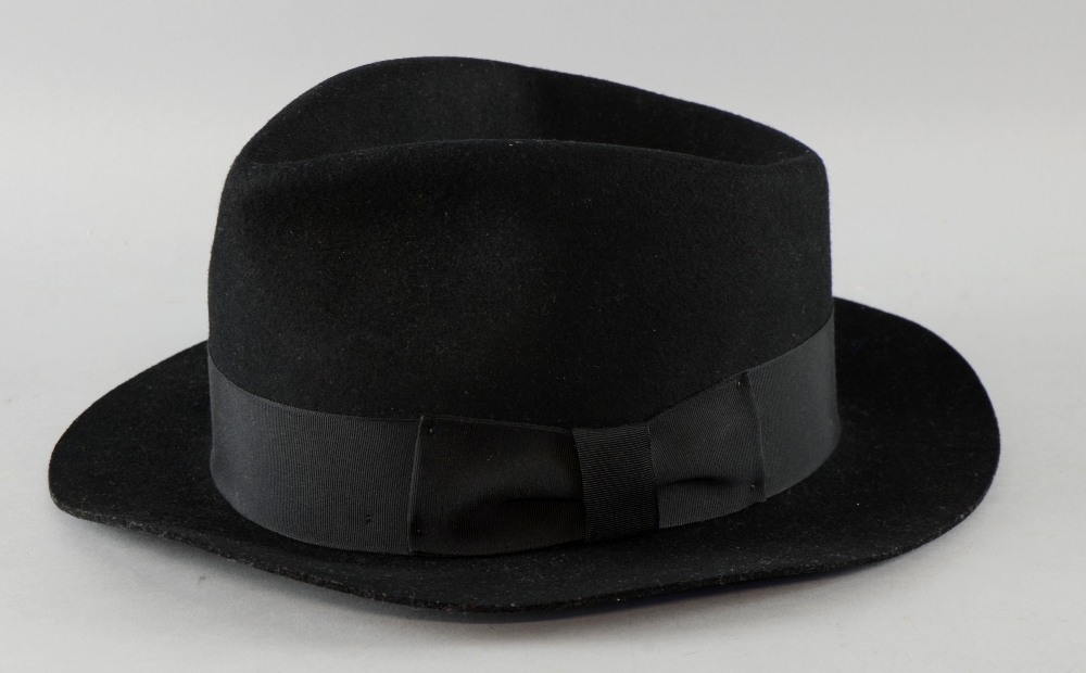 Michael Jackson, A black fedora hat by Shannon Phillips, worn by Michael Jackson on stage during his - Image 2 of 4