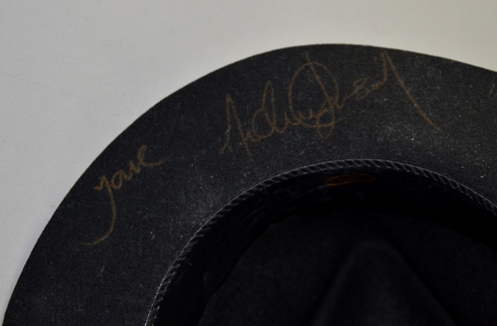 Michael Jackson, A black fedora hat by Shannon Phillips, worn by Michael Jackson on stage during his - Image 3 of 4