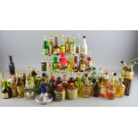 Collection of approximately 60 spirit miniatures,