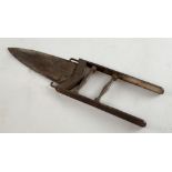 Indian steel Katar with engraved handle and blade