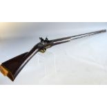 18th century flint lock musket length 148cm