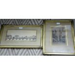 Pair of 19th century landscape  prints