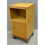 Heals  Art Deco sycamore and rosewood  bedside cabinet. 69cm by 36cm