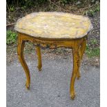 19th Century painted side table in the Chinese manner, 49cm x 48cm x 40cm