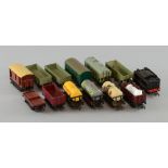 Collection of Tri-ang and other locomotives, carriages, wagons and track,