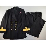 Royal Navy Commodore's uniform, comprising jacket and trousers,PROVENANCE: Formerly the property