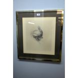 Michael Chaitow 'Image India' limited edition etching 21/100, framed and glazed