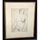Fanny Rabel (Polish-Mexican, 1922-2008)- Sketch depicting a female nude, signed lower right,