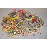 A large quantity of mixed fashion jewellery.