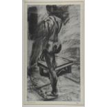 Boyd Waites - etching of female nude, 4/100, signed in pencil, 39cm x 23cm, gallery label verso