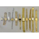Collection of watches including Tissot and Seiko, an 18ct gold gem set ring and  costume jewellery