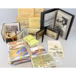 Collection of postcards and cigarette cards,