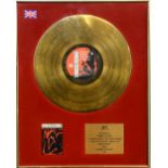 The Power Station, BPI Gold disc presented to Simon Le Bon to recognise sales in the United