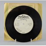 Beatles Parlophone 45 R.P.M. Microgroove Vinyl Test Record, 7TCE 832-IN, Not For Sale, stamp dated