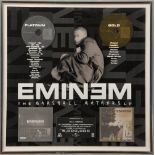 Eminem, International Gold & Platinum sales award, presented to DJ Head by Universal Music