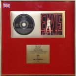 Elvis Presley, BPI CD presented to RCA records to recognise sales in the United Kingdom of more than