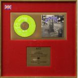 Spin Doctors, BPI CD presented to Matt Garbera to recognise sales in the United Kingdom of more than