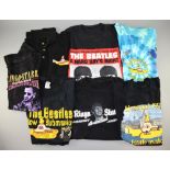 Seven Beatles T-Shirts including Ringo Starr world tour x2, Yellow Submarine x2, Liverpool Beatles