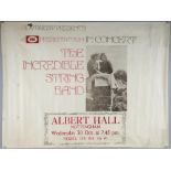 The Incredible String Band at the Albert Hall Nottingham, 30th Oct 1968, original concert poster,
