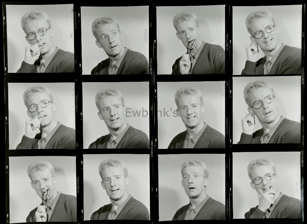 Tommy Burns, Scottish Footballer, 23 black & white portrait negatives, by Harry Goodwin, sold with