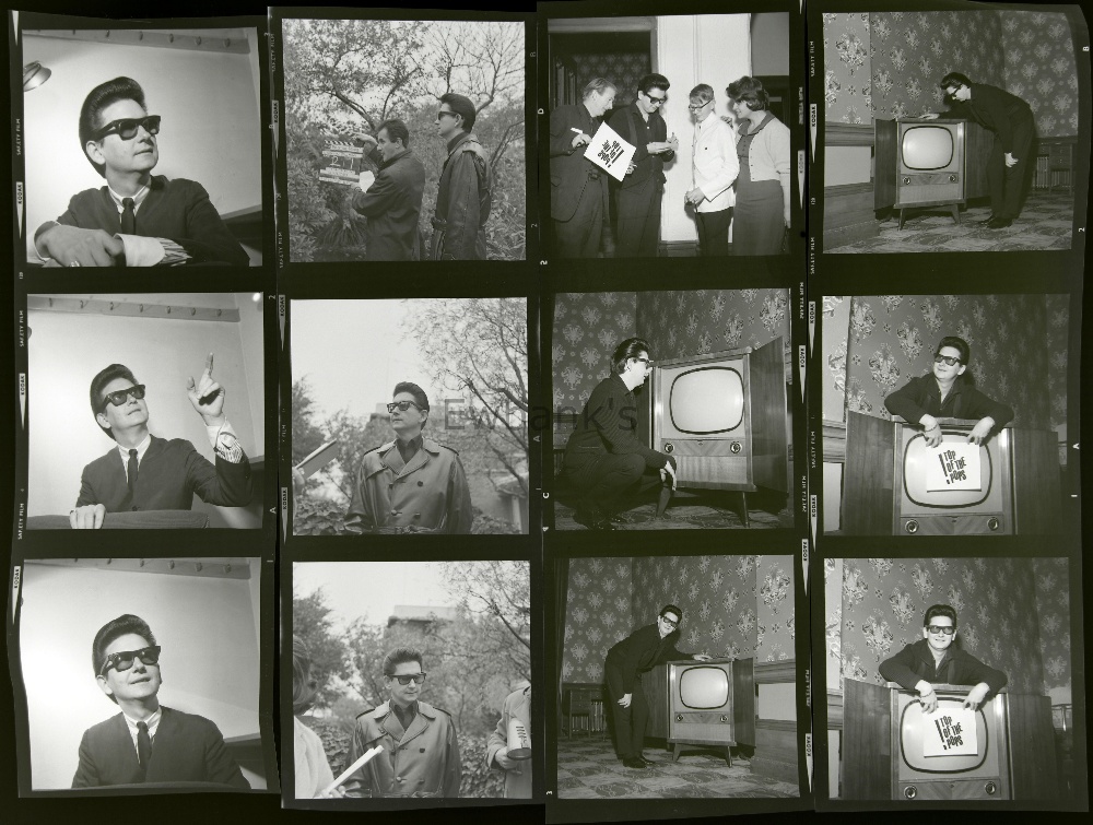 Roy Orbison, 12 black & white negatives by Harry Goodwin, sold with full copyright. Provenance: