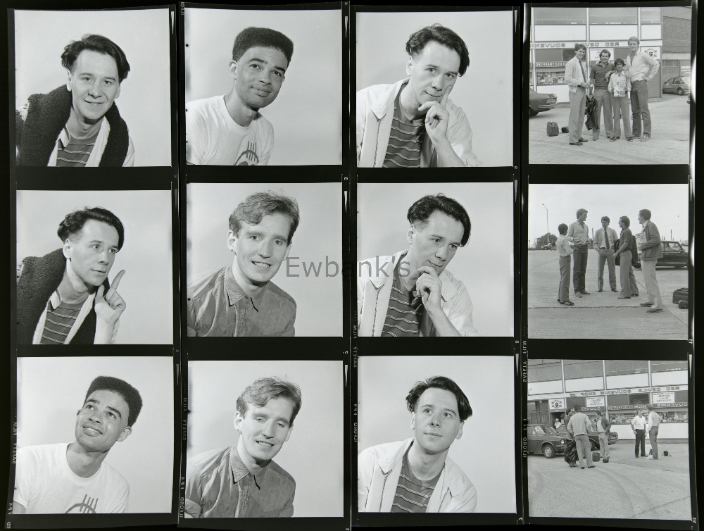 75 Black & White negatives including Jim Kerr, Simple Minds, (24), Des O'Connor (12), Brian