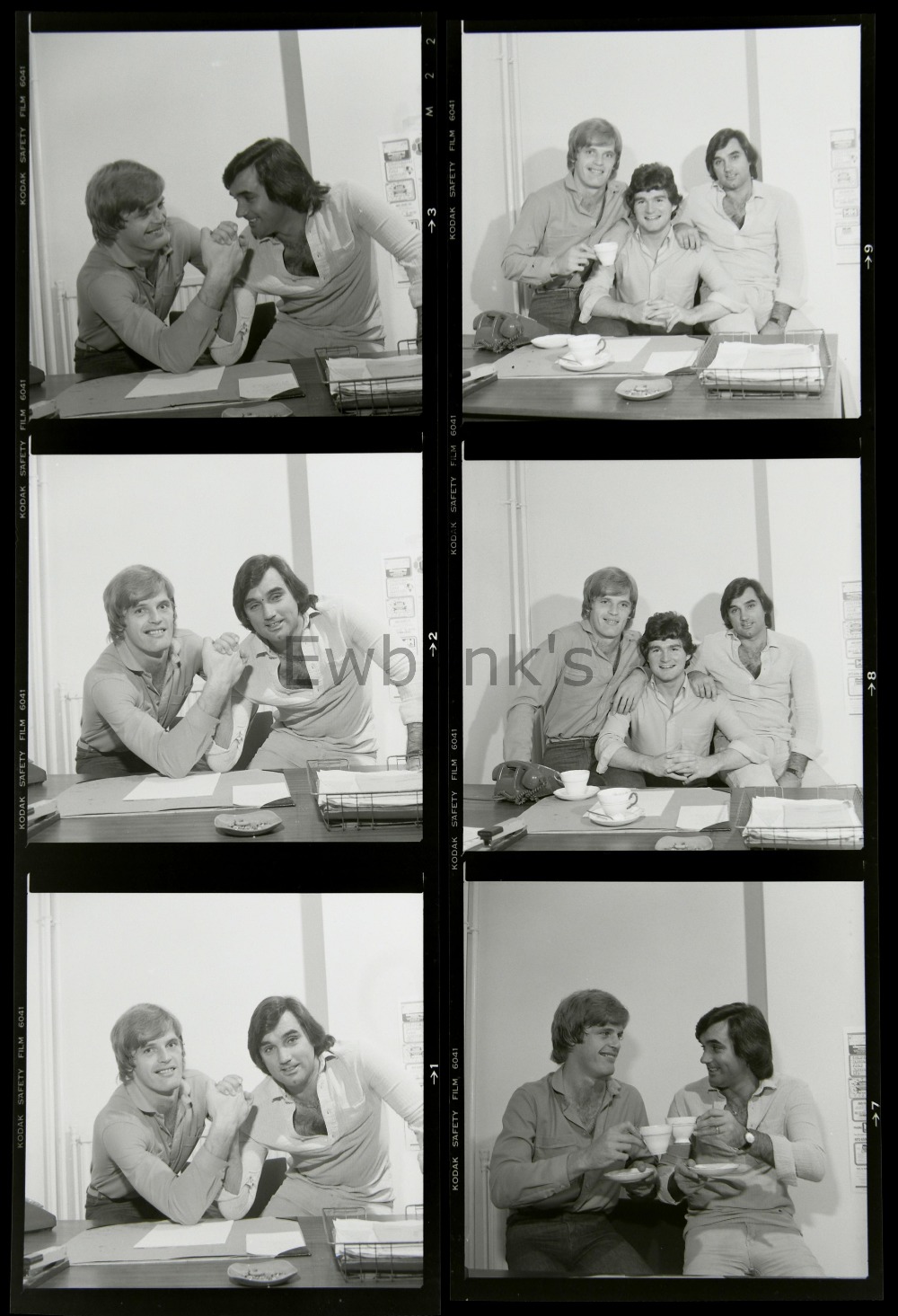 10 Negatives of George Best, some showing him arm wrestling Gordon McQueen, by Harry Goodwin, sold - Image 3 of 3