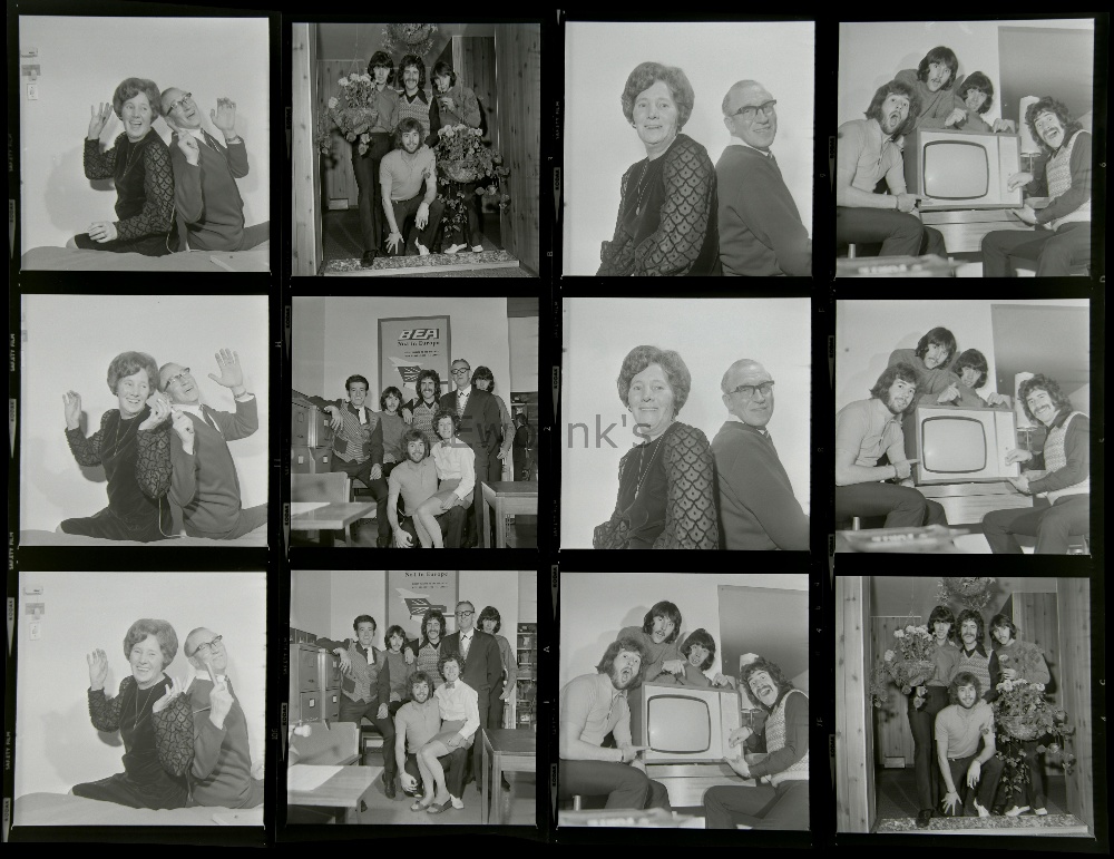 The Tremeloes, 12 black & white negatives taken in The Garter Club by Harry Goodwin, sold with