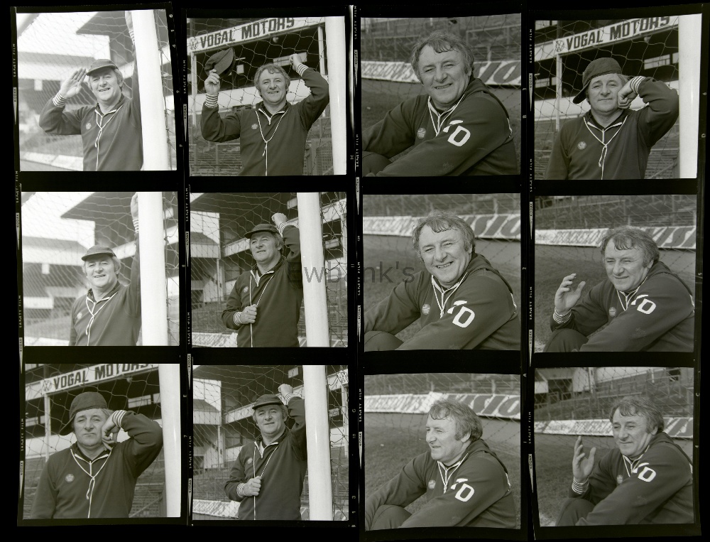 Tommy Docherty, Scottish Football player & Manager, 36 black & white portrait negatives, marked