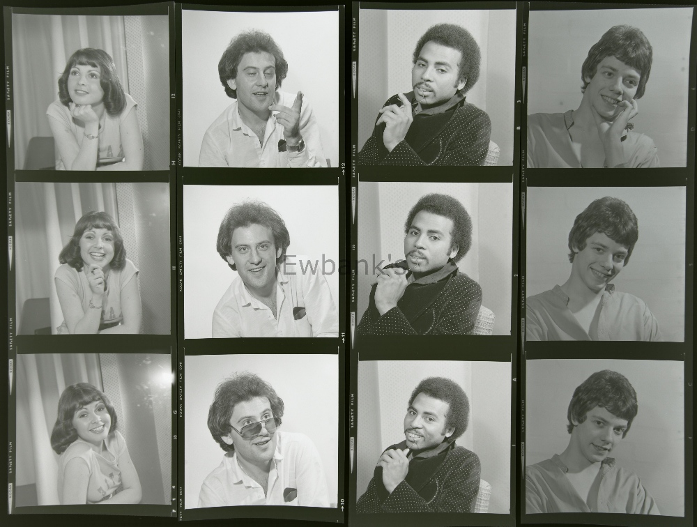 75+ Black & white negatives, including, Scruff singles, Jessie Green, Katie Budd, Rob Jones, Any