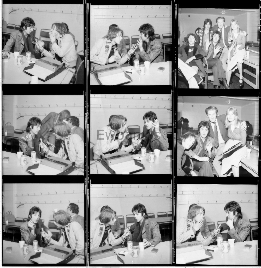 Paul McCartney, Member of The Beatles, 9 black & white negatives by Harry Goodwin, sold with full